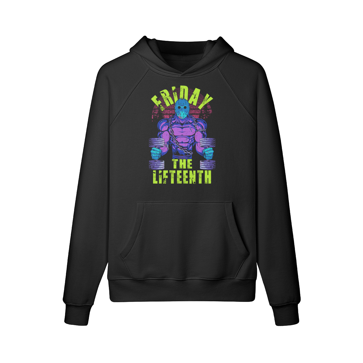 FRIDAY THE LIFTEENTH (RETRO)- Hoodie-Black-League of Lifters