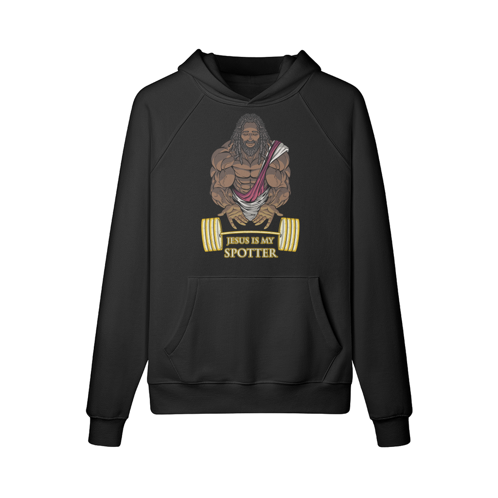 JESUS IS MY SPOTTER (DREADS)- Hoodie-Black-League of Lifters