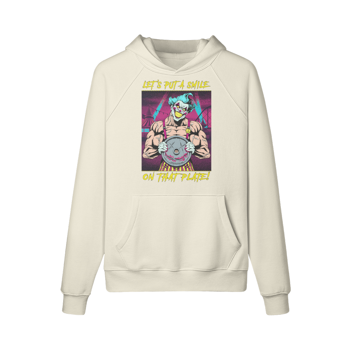 SMILE ON THAT PLATE (RETRO)- Hoodie-Rice Apricot-League of Lifters