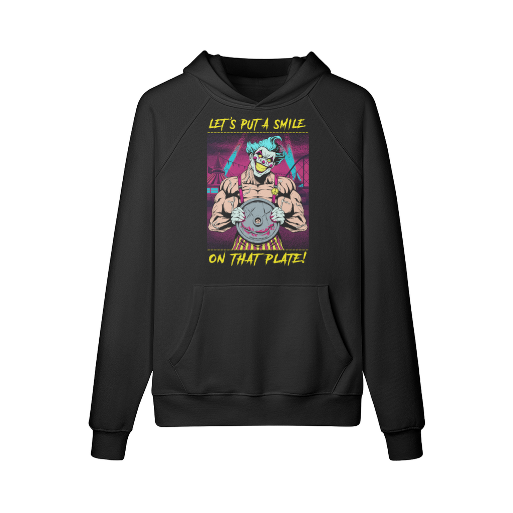 SMILE ON THAT PLATE (RETRO)- Hoodie-Black-League of Lifters