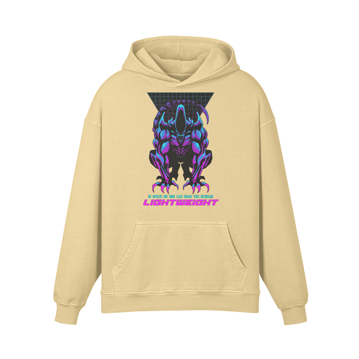 IN SPACE NO ONE CAN HEAR YOU- Oversized Hoodie-Desert Sand-League of Lifters