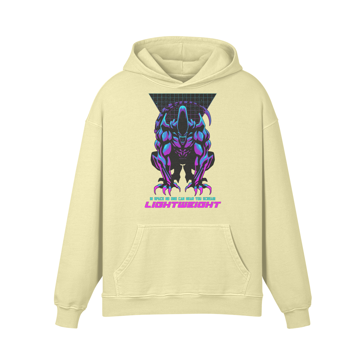 IN SPACE NO ONE CAN HEAR YOU- Oversized Hoodie-Pale Spring Bud-League of Lifters