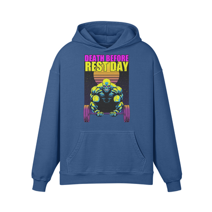 DEATH BEFORE REST DAY- Oversized Hoodie-Kashmir Blue-League of Lifters