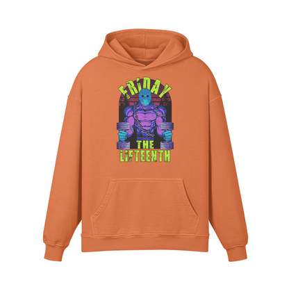 FRIDAY THE LIFTEENTH (RETRO)- Oversized Hoodie-Copper Red-League of Lifters