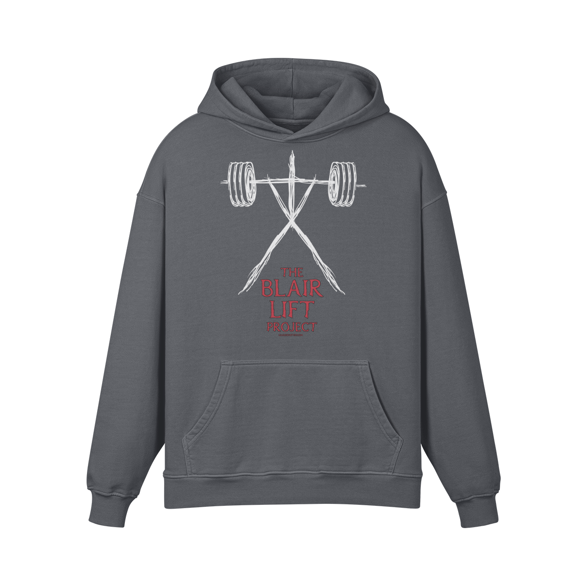 THE BLAIR LIFT PROJECT- Oversized Hoodie-Carbon Gray-League of Lifters