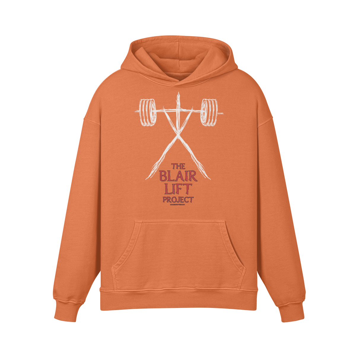 THE BLAIR LIFT PROJECT- Oversized Hoodie-Copper Red-League of Lifters