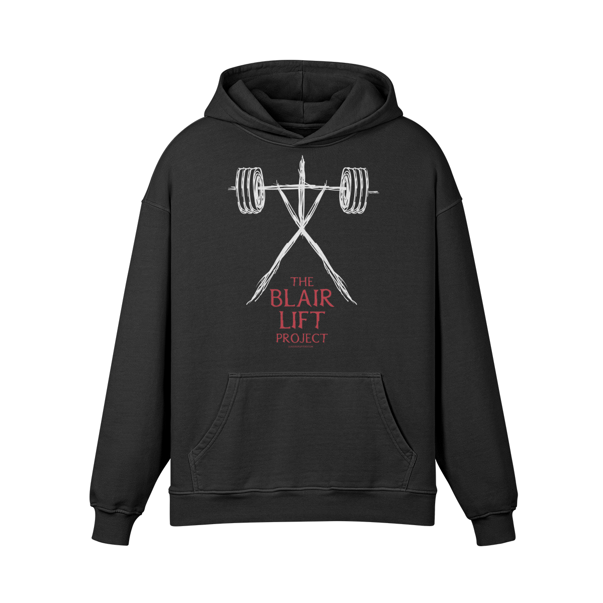 THE BLAIR LIFT PROJECT- Oversized Hoodie-Faded Black-League of Lifters