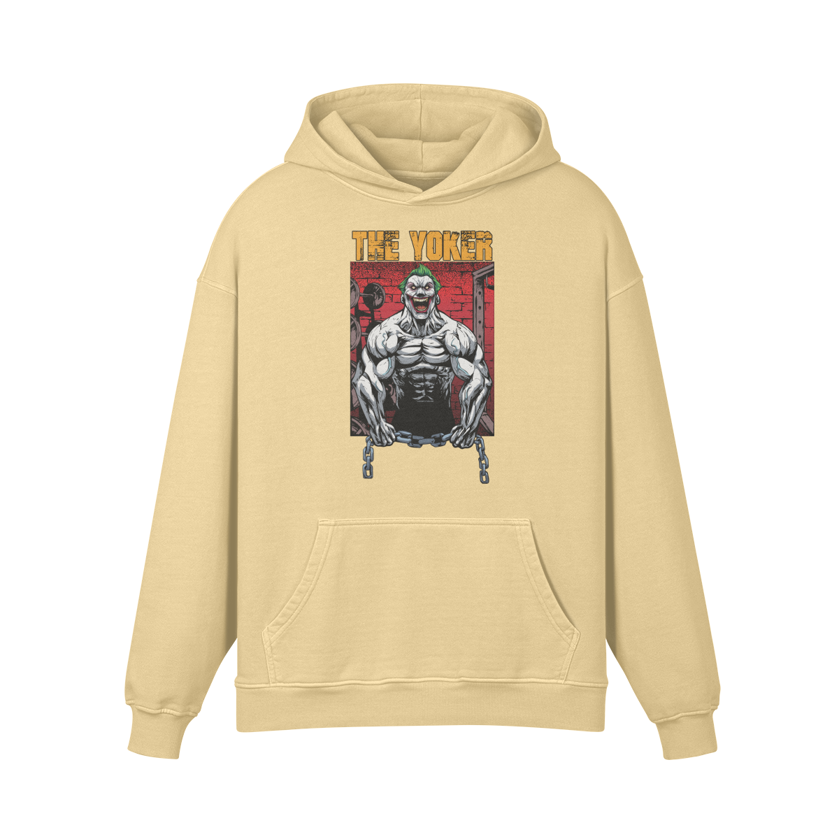 THE YOKER- Oversized Hoodie-Desert Sand-League of Lifters