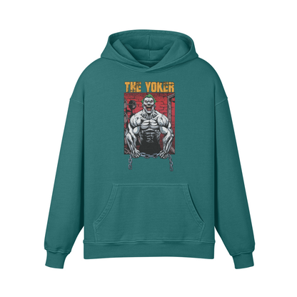 THE YOKER- Oversized Hoodie-Blueish Green-League of Lifters
