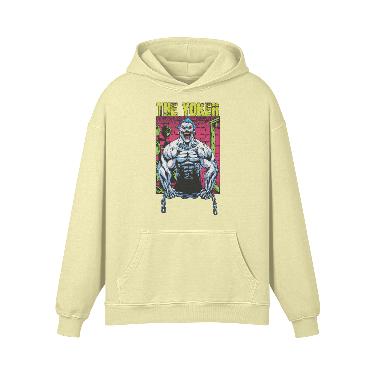 THE YOKER (RETRO)- Oversized Hoodie-Pale Spring Bud-League of Lifters