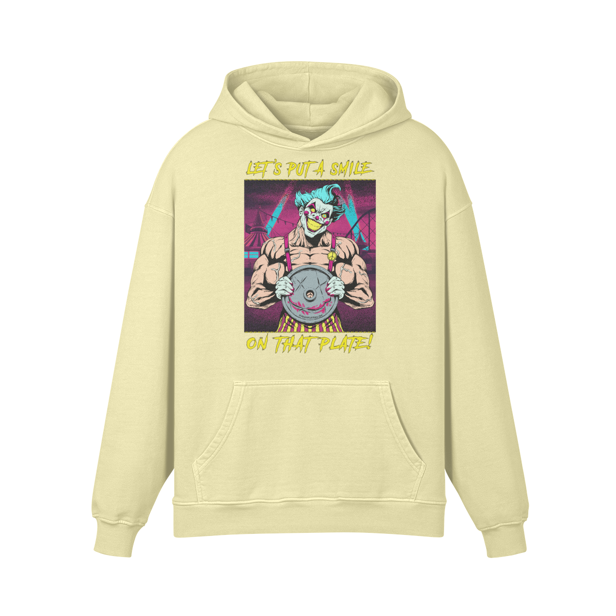 SMILE ON THAT PLATE (RETRO)- Oversized Hoodie-Pale Spring Bud-League of Lifters