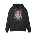 SMILE ON THAT PLATE (RETRO)- Oversized Hoodie-Faded Black-League of Lifters