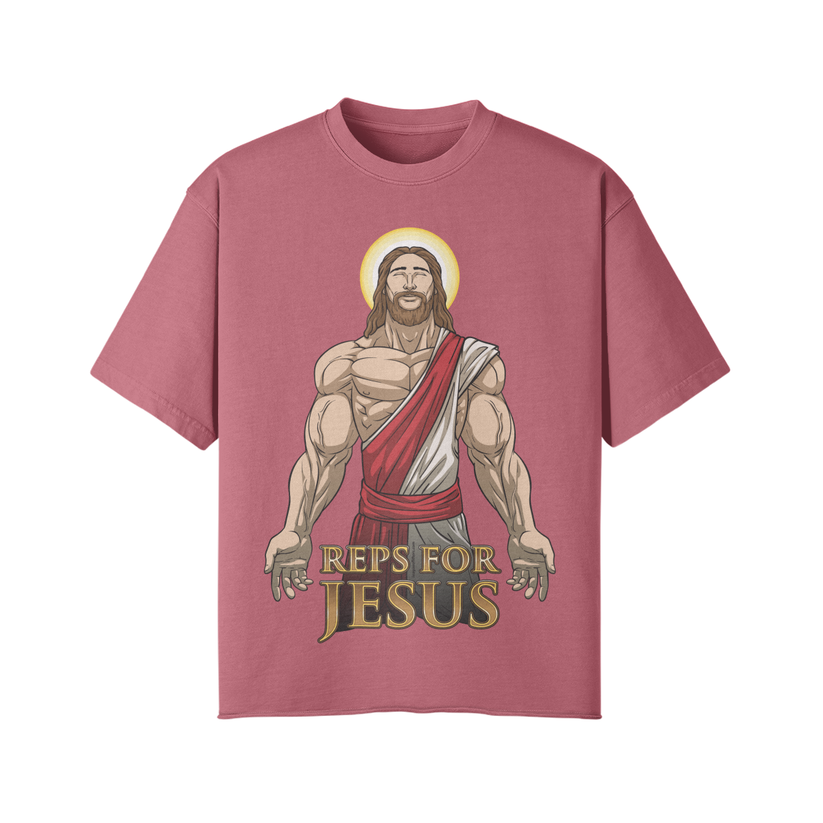 REPS FOR JESUS- Pump Top-Cameo Brown-League of Lifters