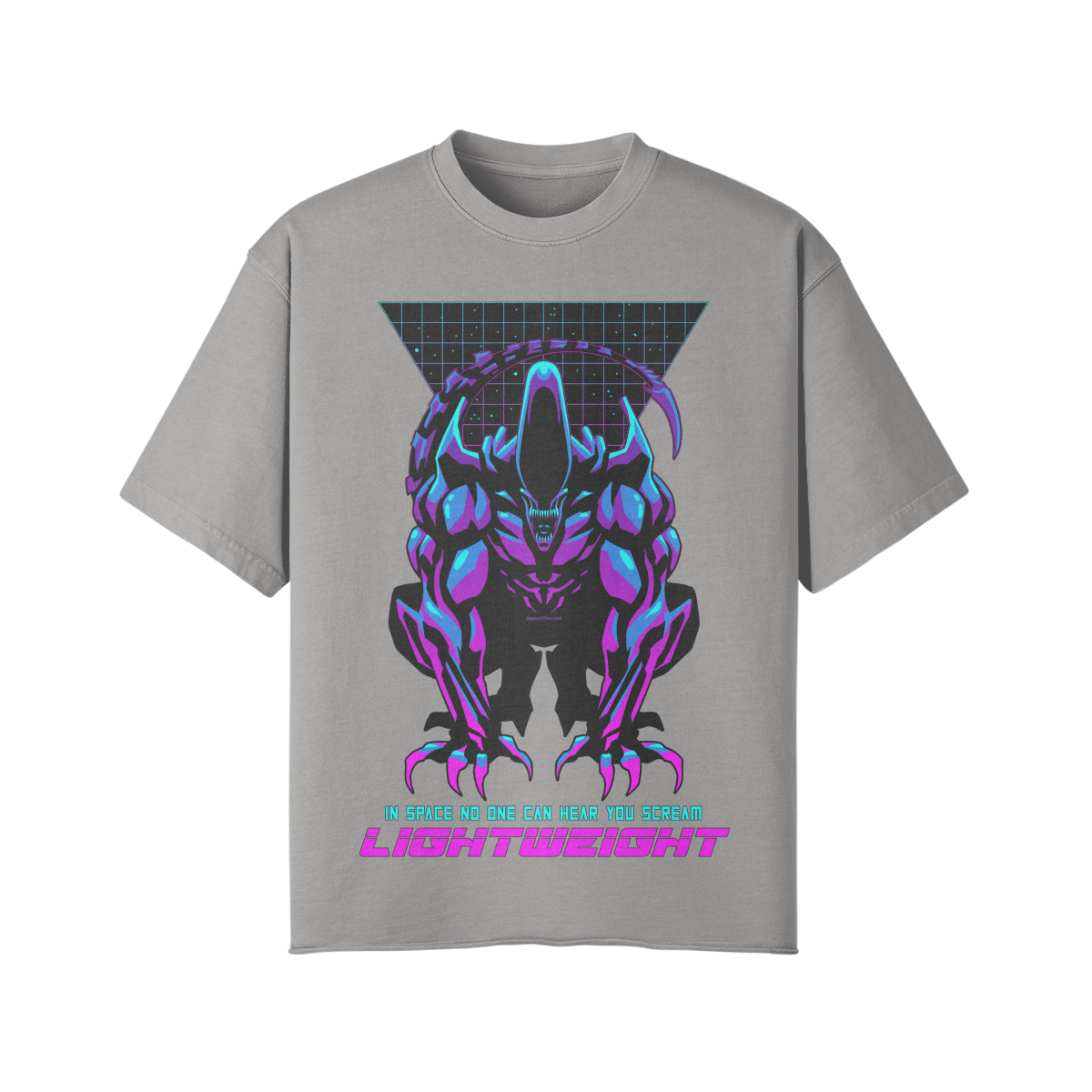 IN SPACE NO ONE CAN HEAR YOU- Pump Top-Light Gray-League of Lifters