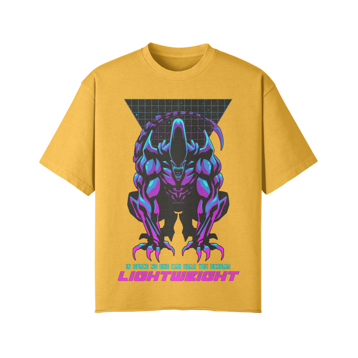 IN SPACE NO ONE CAN HEAR YOU- Pump Top-Vintage Yellow-League of Lifters