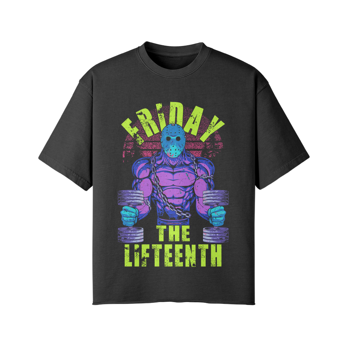 FRIDAY THE LIFTEENTH (RETRO)- Pump Top-Snow Wash-League of Lifters