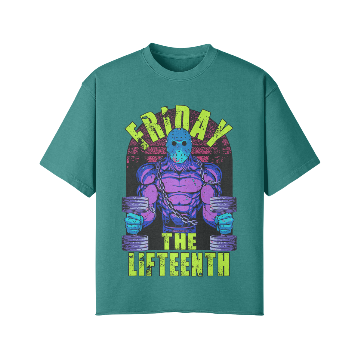 FRIDAY THE LIFTEENTH (RETRO)- Pump Top-Vintage Green-League of Lifters