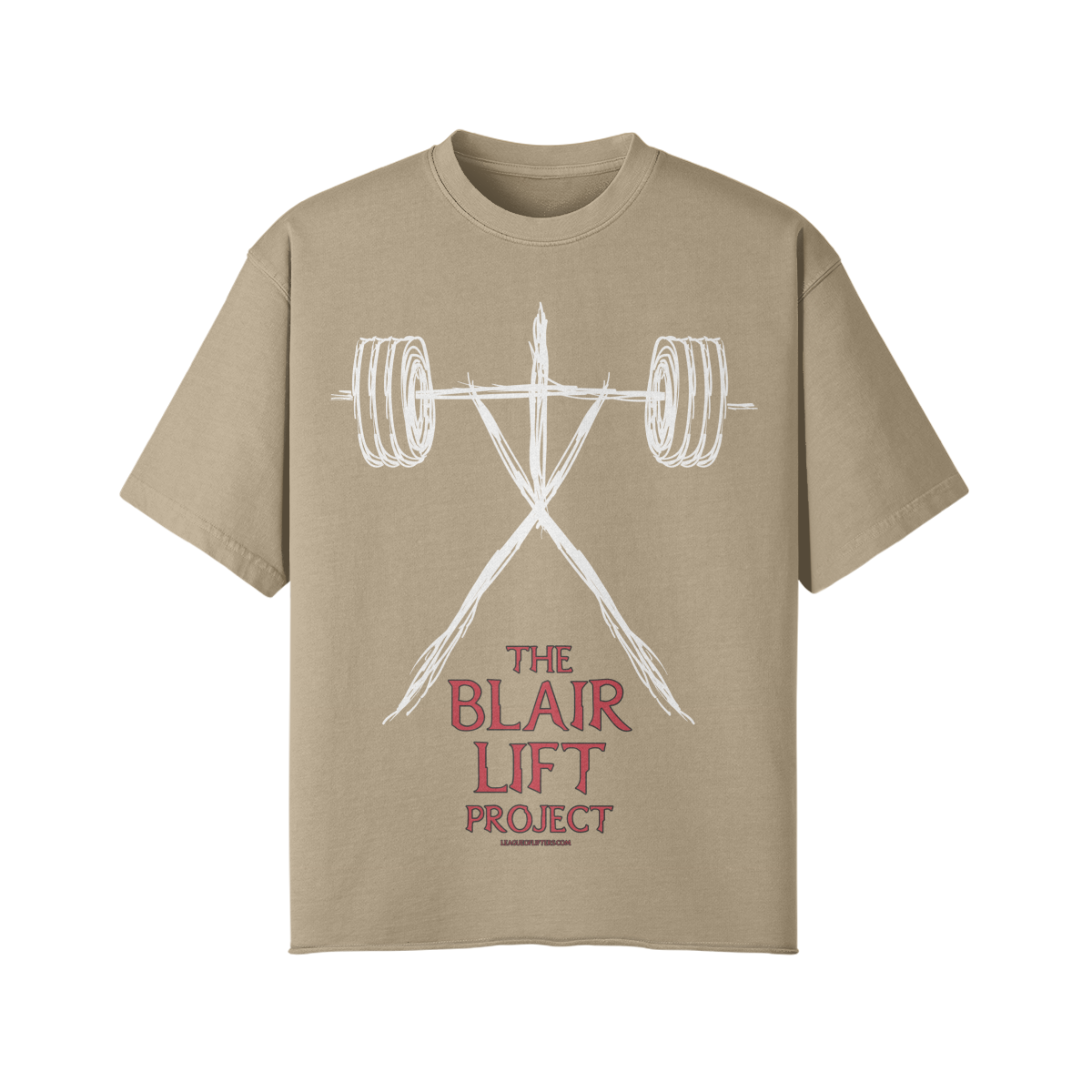 THE BLAIR LIFT PROJECT- Pump Top-Khaki-League of Lifters