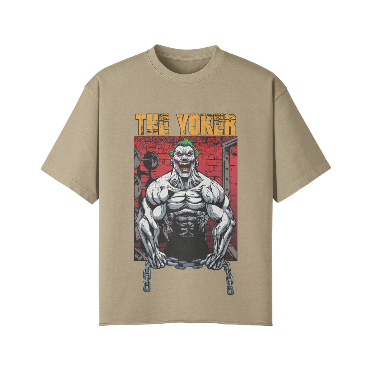 THE YOKER- Pump Top-Khaki-League of Lifters