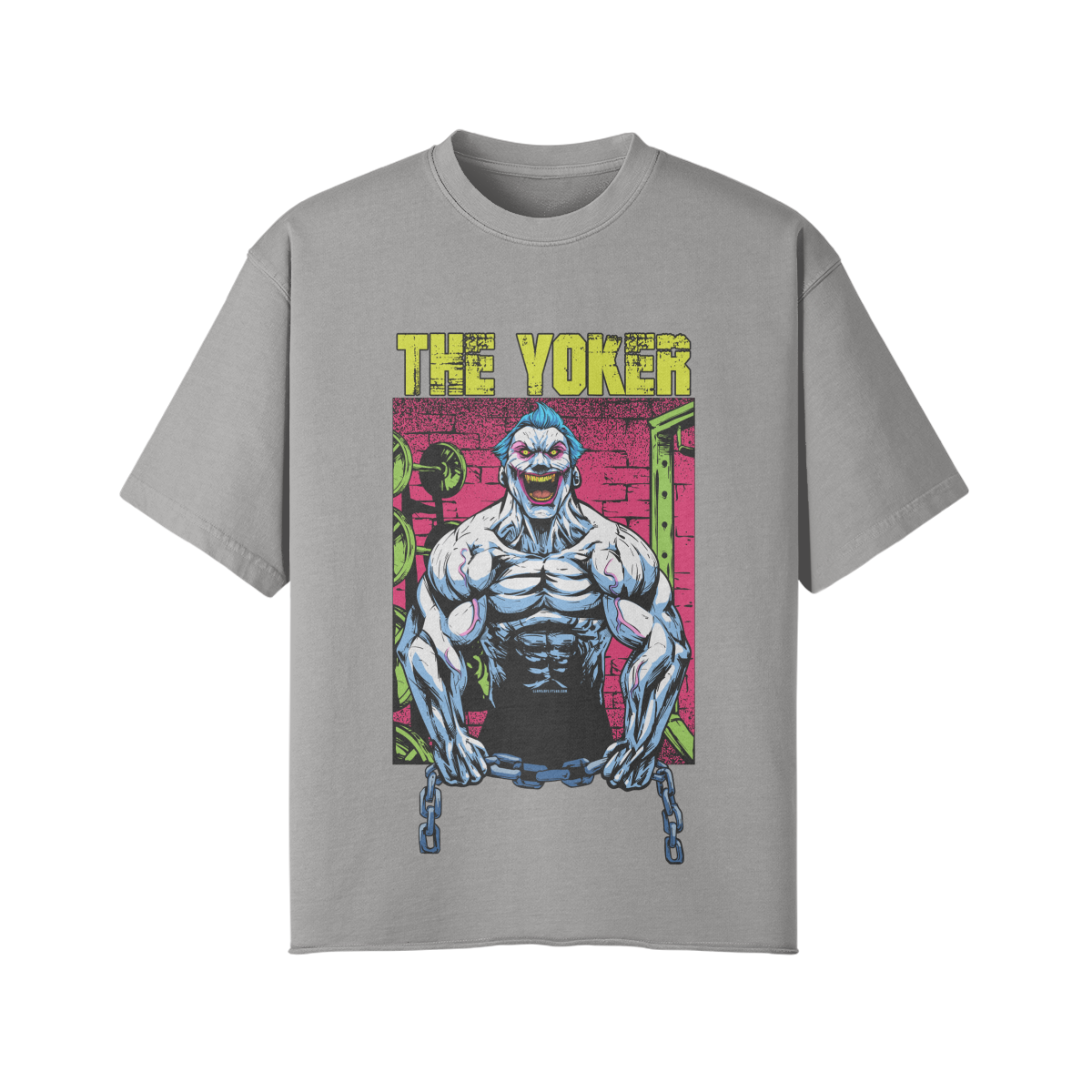 THE YOKER (RETRO)- Pump Top-Light Gray-League of Lifters