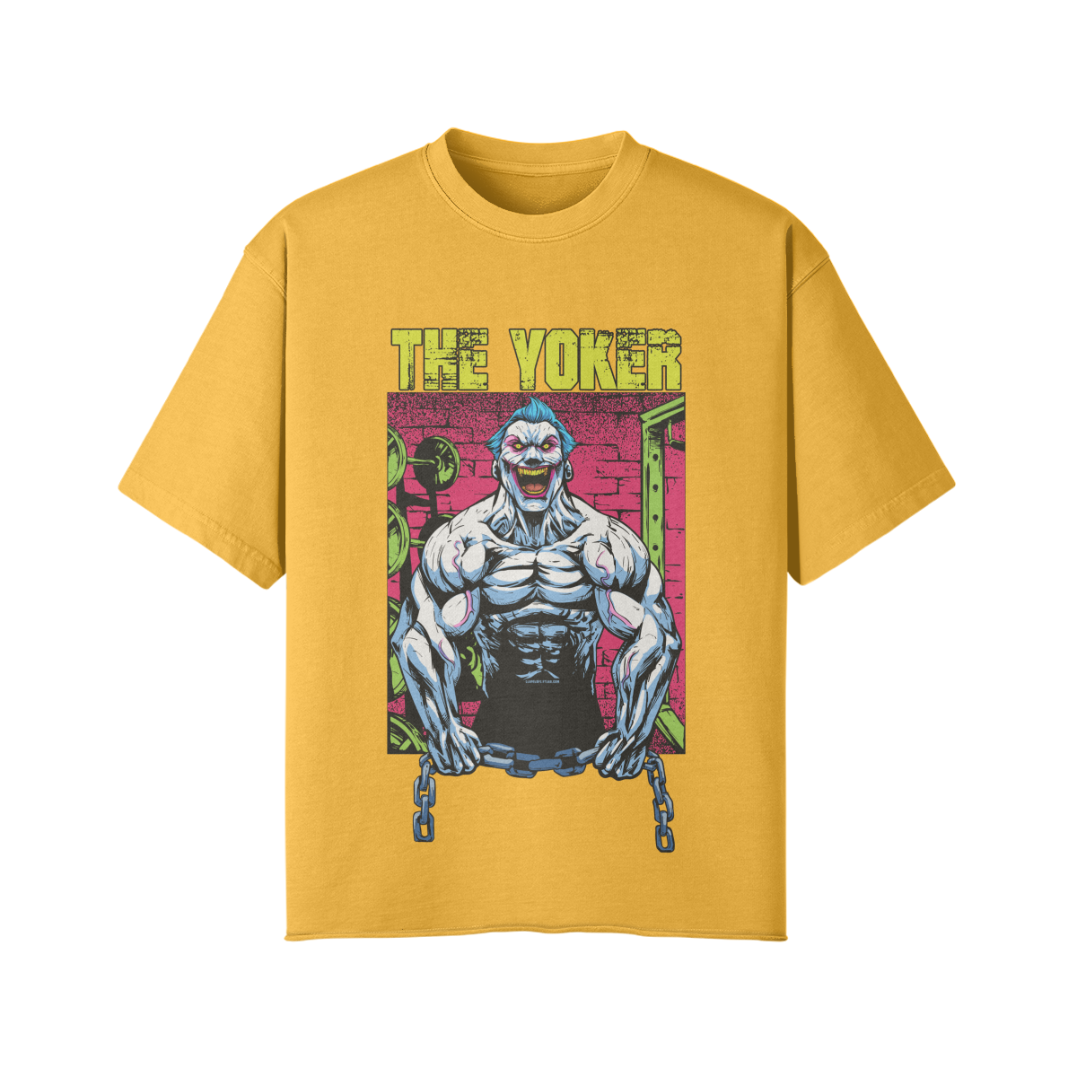 THE YOKER (RETRO)- Pump Top-Vintage Yellow-League of Lifters