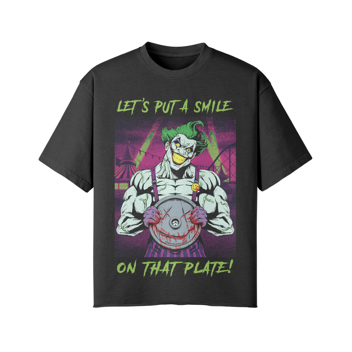 SMILE ON THAT PLATE- Pump Top-Snow Wash-League of Lifters