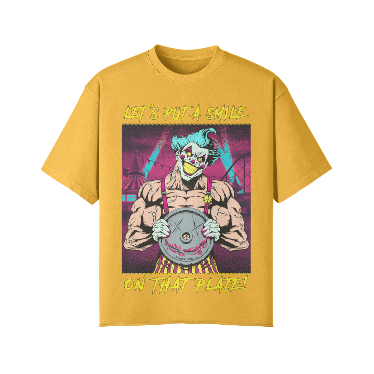 SMILE ON THAT PLATE (RETRO)- Pump Top-Vintage Yellow-League of Lifters