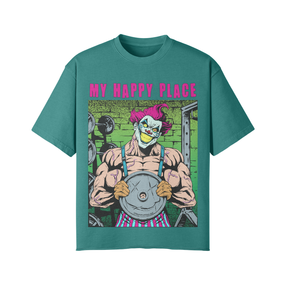 MY HAPPY PLACE- Pump Top-Vintage Green-League of Lifters