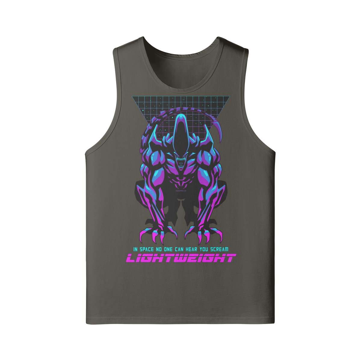 IN SPACE NO ONE CAN HEAR YOU- Tank Top-Charcoal Grey-League of Lifters