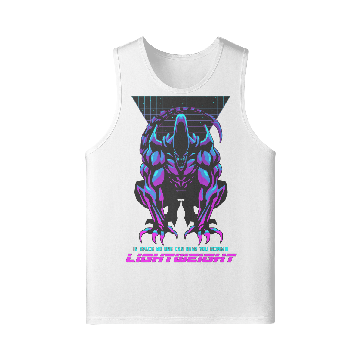 IN SPACE NO ONE CAN HEAR YOU- Tank Top-White-League of Lifters