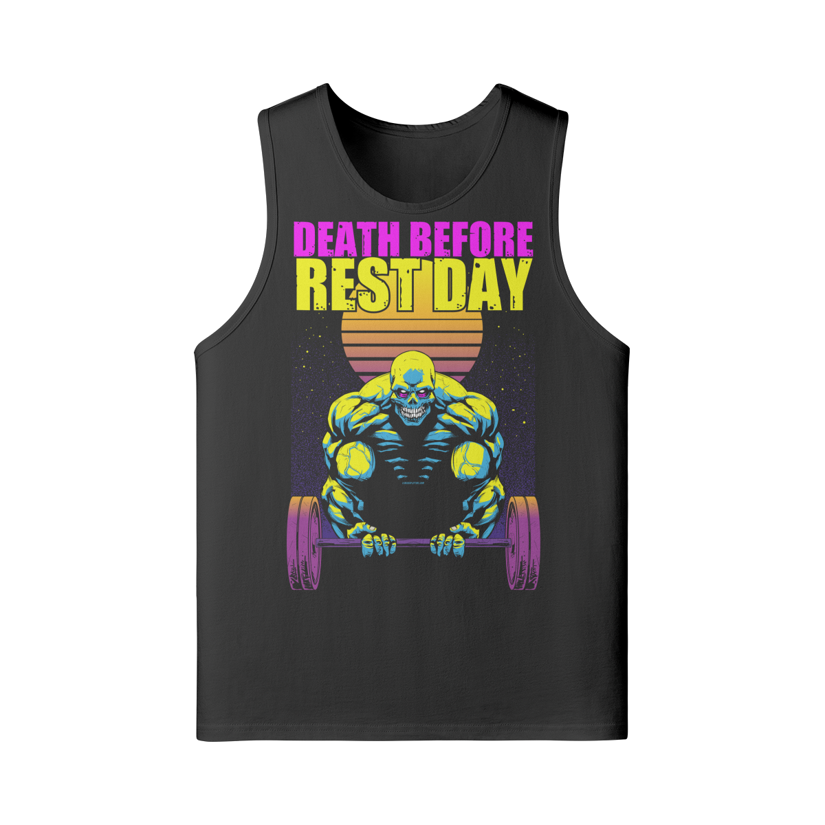 DEATH BEFORE REST DAY- Tank Top-Black-League of Lifters