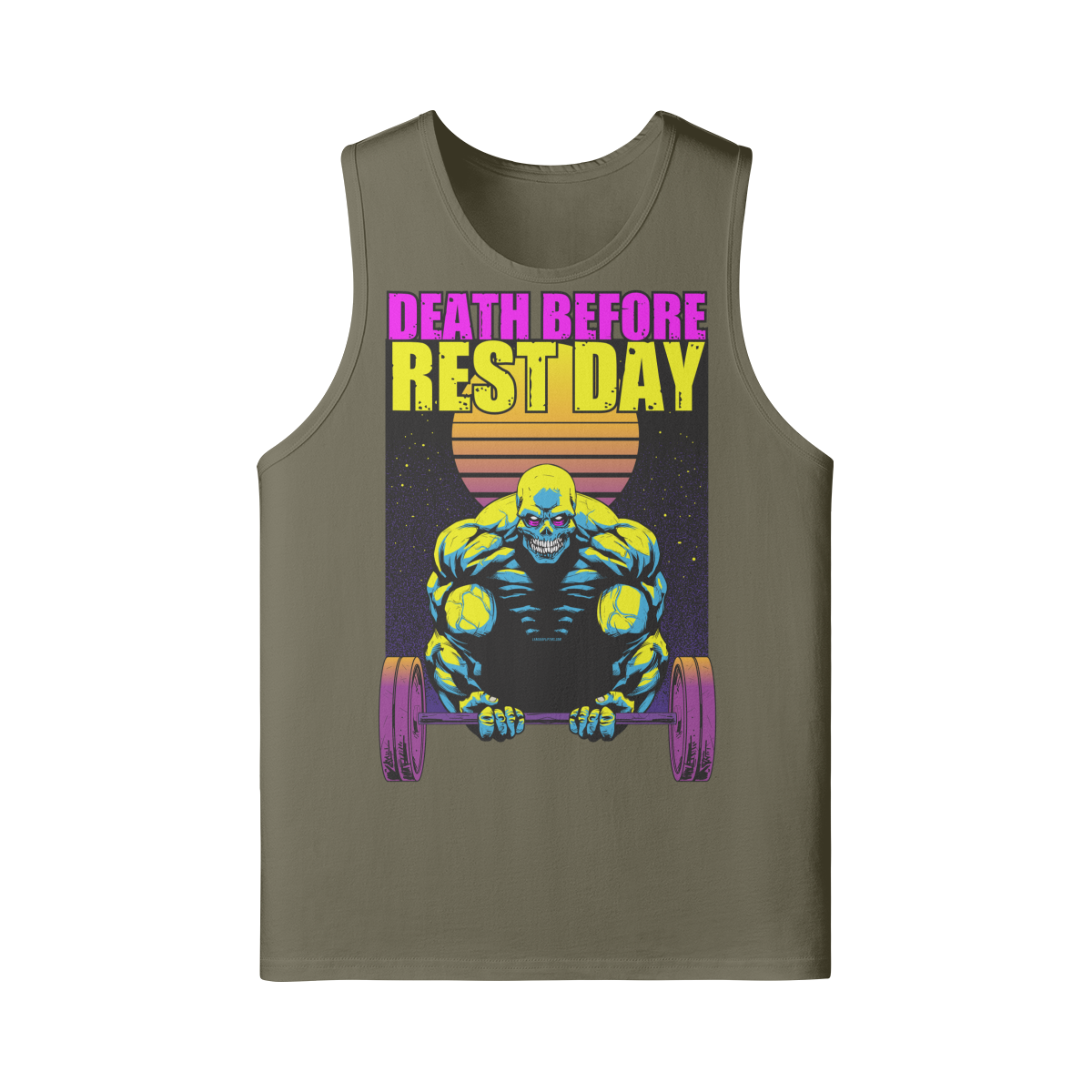 DEATH BEFORE REST DAY- Tank Top-Camel-League of Lifters