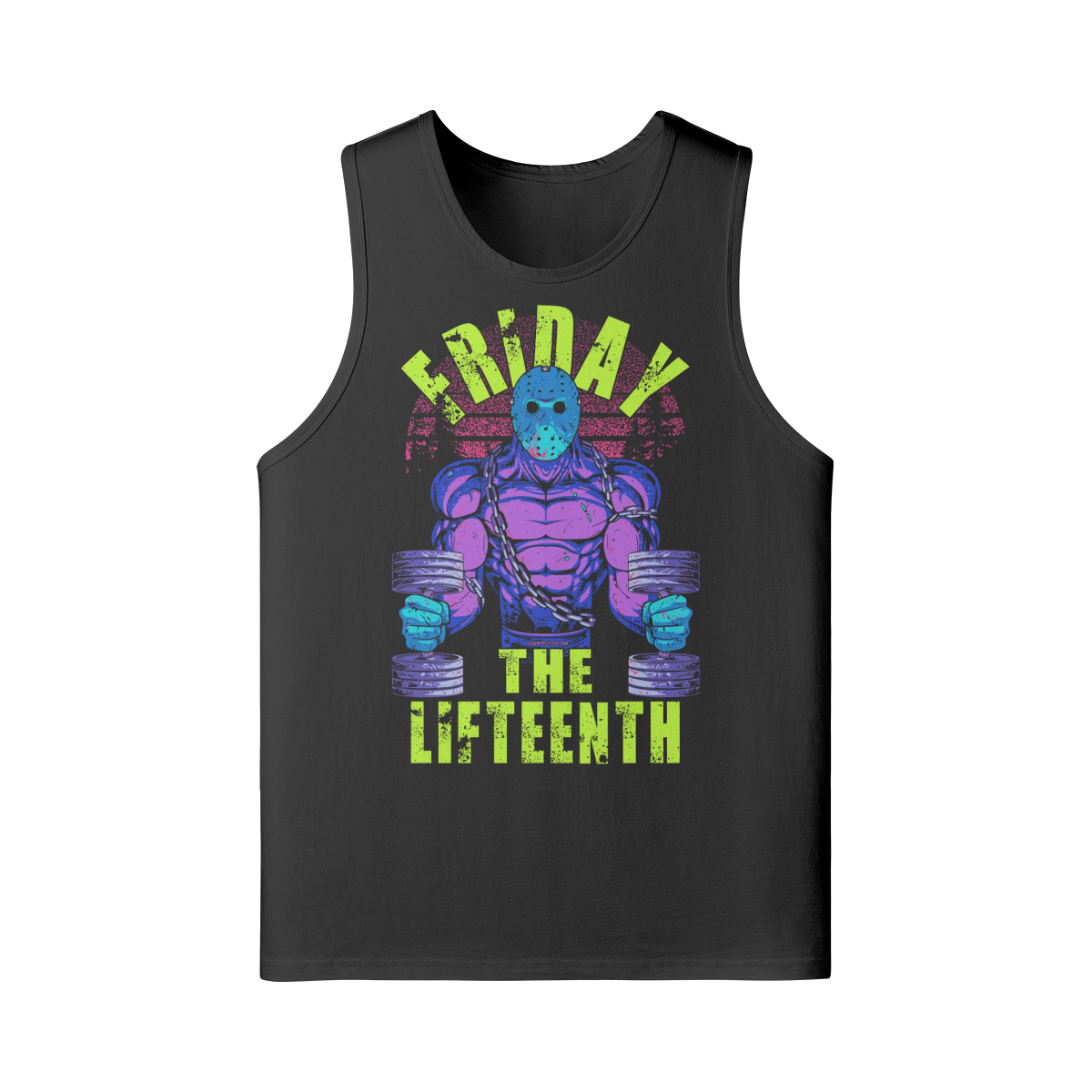 FRIDAY THE LIFTEENTH (RETRO)- Tank Top-Black-League of Lifters