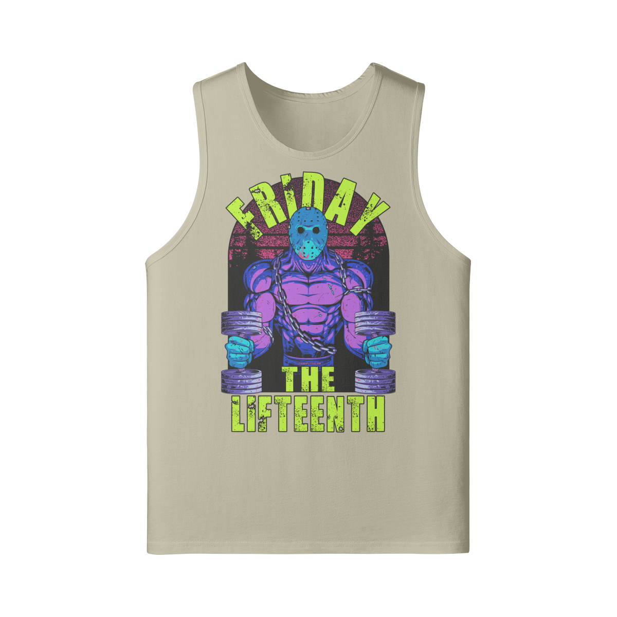 FRIDAY THE LIFTEENTH (RETRO)- Tank Top-Rice Apricot-League of Lifters