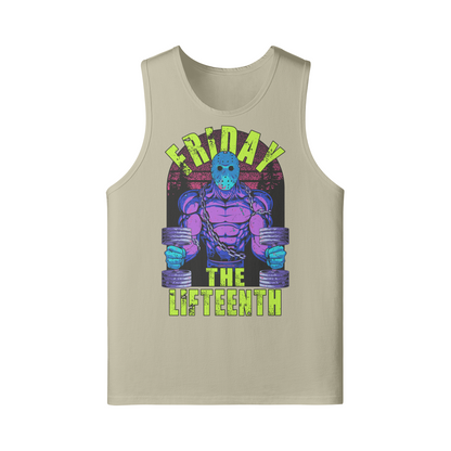 FRIDAY THE LIFTEENTH (RETRO)- Tank Top-Rice Apricot-League of Lifters