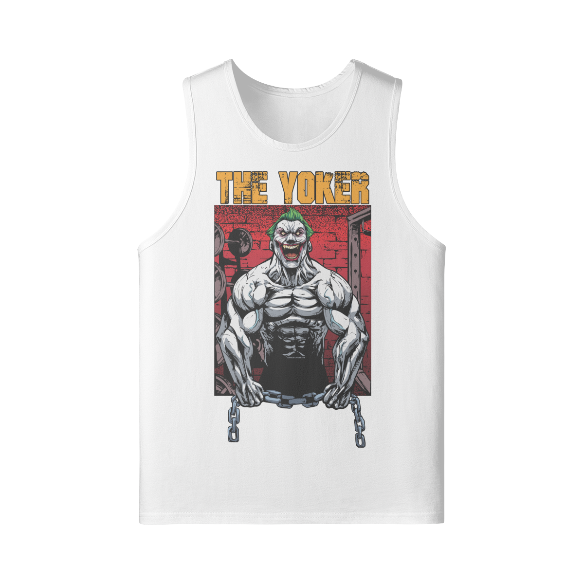 THE YOKER- Tank Top-White-League of Lifters