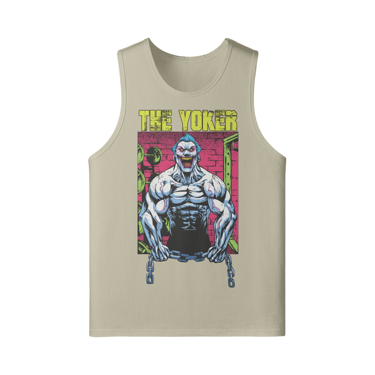 THE YOKER (RETRO)- Tank Top-Rice Apricot-League of Lifters