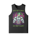 SMILE ON THAT PLATE- Tank Top-Black-League of Lifters