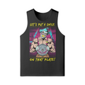 SMILE ON THAT PLATE (RETRO)- Tank Top-Black-League of Lifters