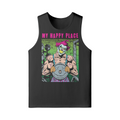 MY HAPPY PLACE- Tank Top-Black-League of Lifters