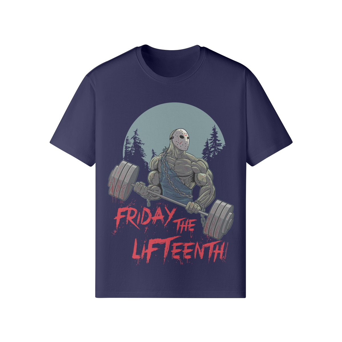 FRIDAY THE LIFTEENTH- Classic T-Shirt-Dark Navy-League of Lifters