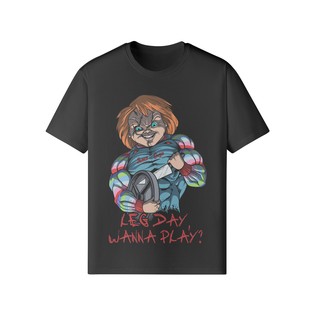 LEG DAY WANNA PLAY?- Classic T-Shirt-Black-League of Lifters