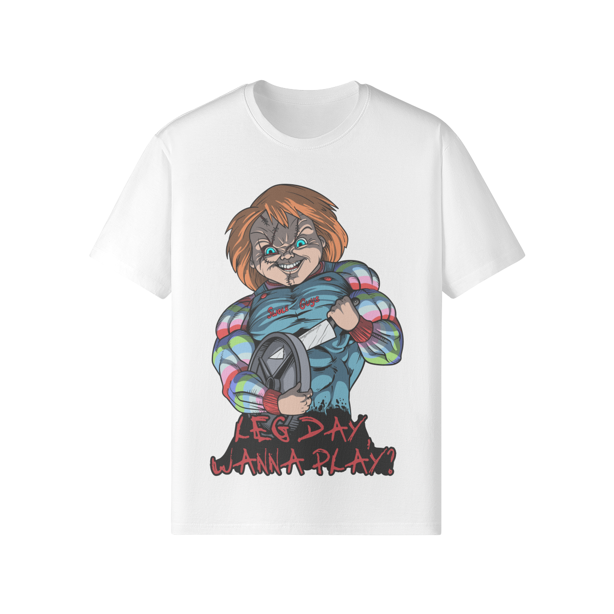LEG DAY WANNA PLAY?- Classic T-Shirt-White-League of Lifters