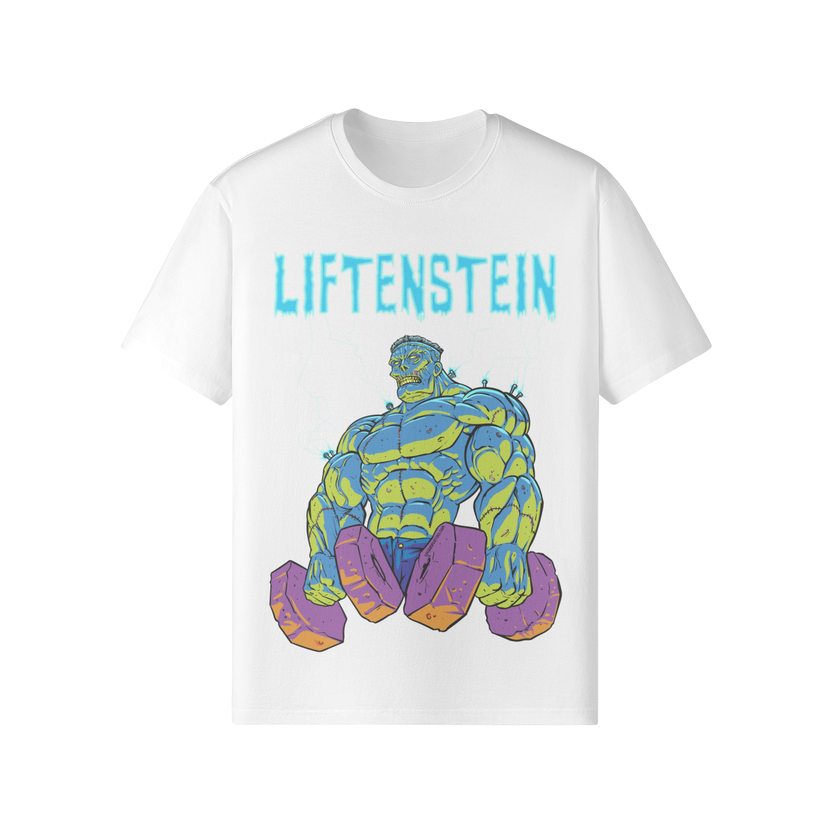 LIFTENSTEIN- Classic T-Shirt-White-League of Lifters