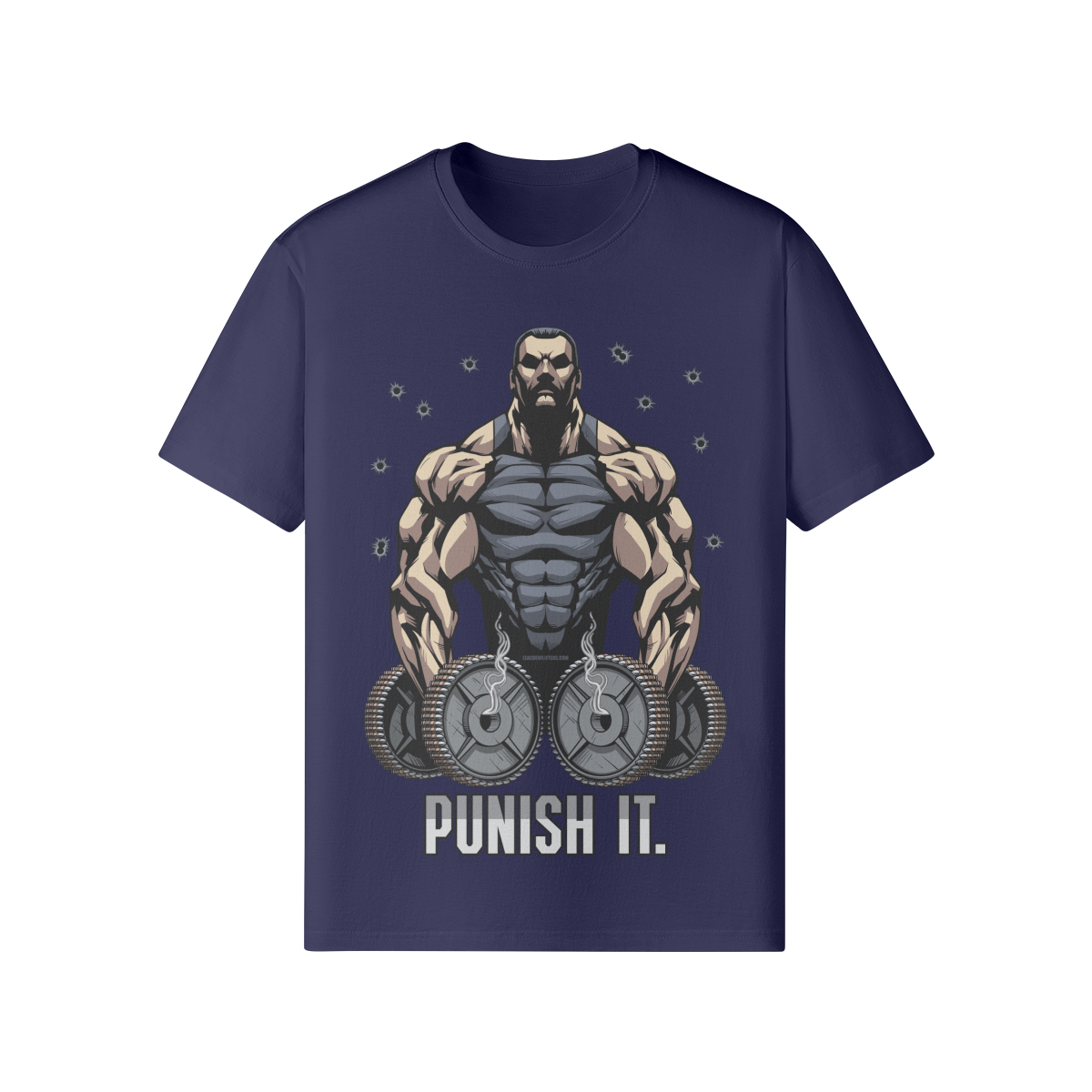 PUNISH IT- Classic T-Shirt-Dark Navy-League of Lifters