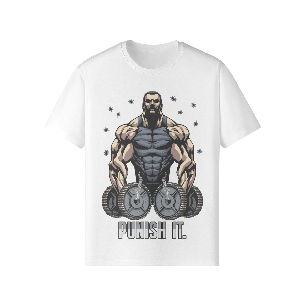 PUNISH IT- Classic T-Shirt-White-League of Lifters