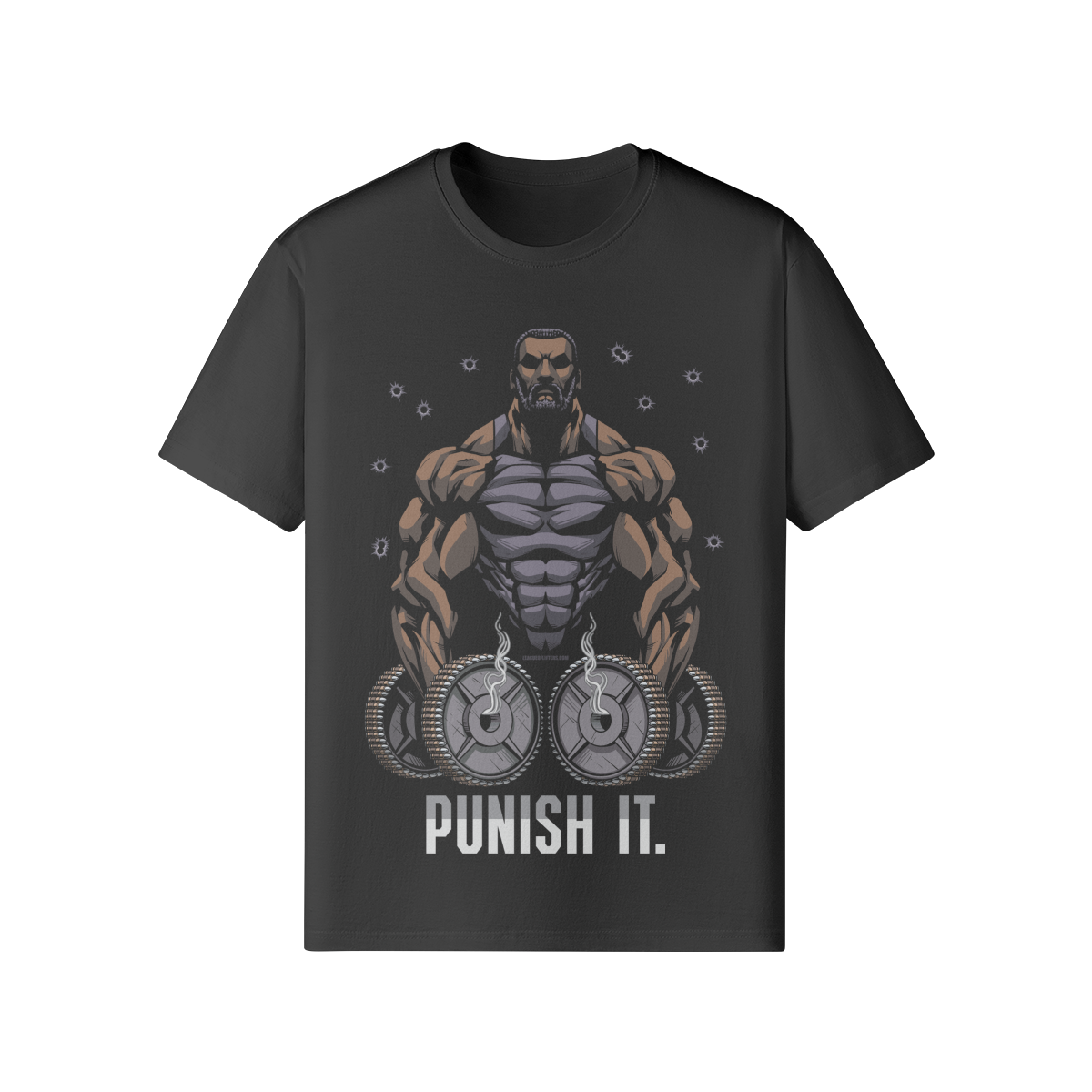PUNISH IT (BEARD)- Classic T-Shirt-Black-League of Lifters