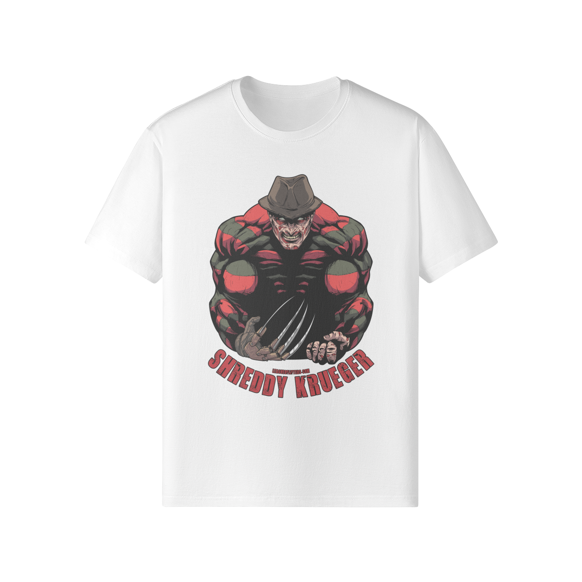 SHREDDY KRUEGER- Classic T-Shirt-White-League of Lifters