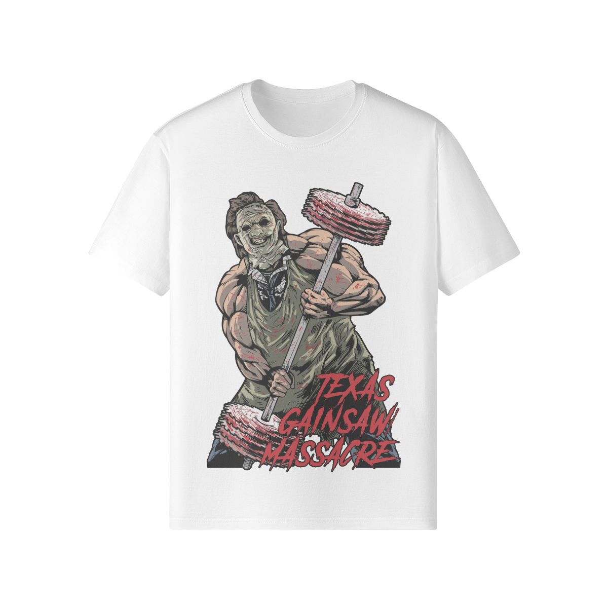 TEXAS GAINSAW MASSACRE- Classic T-Shirt-White-League of Lifters