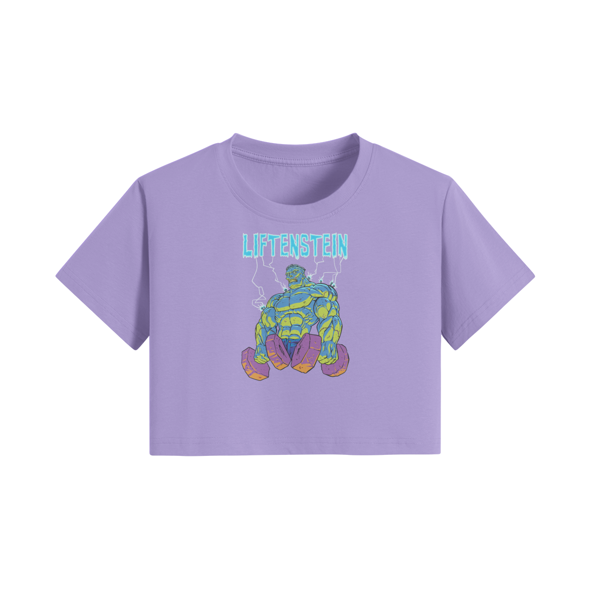 LIFTENSTEIN- Womens Crop Top-Lavender-League of Lifters